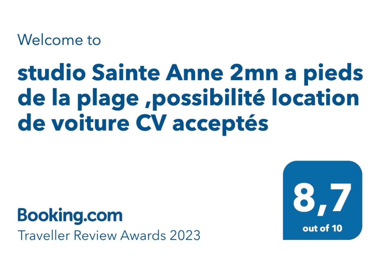 Studio Sainte Anne 2Mn A Pieds De La Plage ,Possibilite Location De Voiture Eksteriør bilde